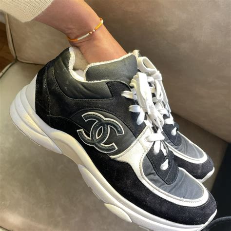 selfridges chanel trainers|chanel trainers black and white.